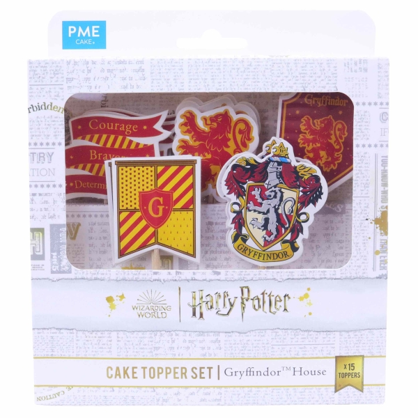 Cupcake Topper - Gryffindor House